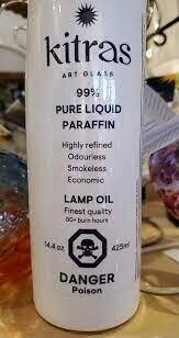 Oil Lamp Paraffin Oil for Kitras Oil Lamps - 425 ml - odourless and smokeless