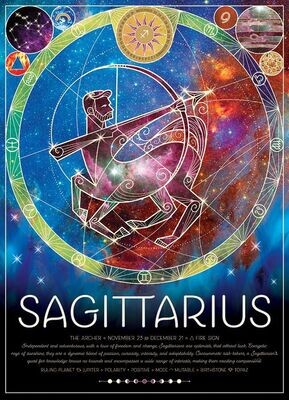 Horoscope - Sagittarius - 500 Piece Cobble Hill Puzzle - Zodic Sign