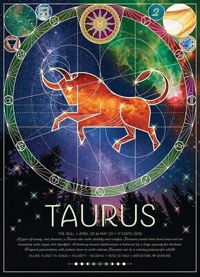 Horoscope - Taurus - 500 Piece Cobble Hill Puzzle - Zodic Sign