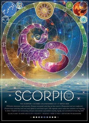 Horoscope - Scorpio - 500 Piece Cobble Hill Puzzle - Zodic Sign