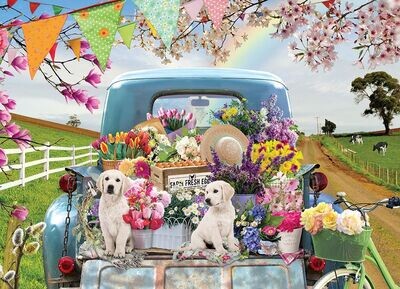 Country Truck In Spring - 500 Piece Cobble Hill Puzzle