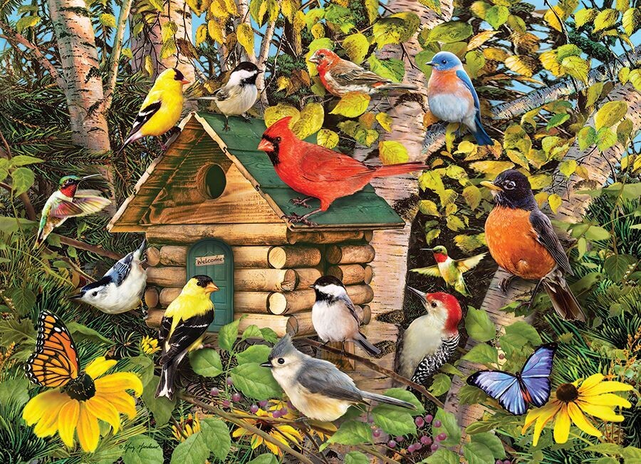 Bird Cabin - 1000 Piece Cobble Hill Puzzle