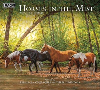 Lang Calendar - Horses in the Mist - Persis Clayton Weirs and Chris Cummings