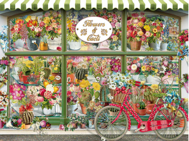 Flowers &amp; Cacti Shop - Easy Handling - 275 piece Cobble Hill Puzzle