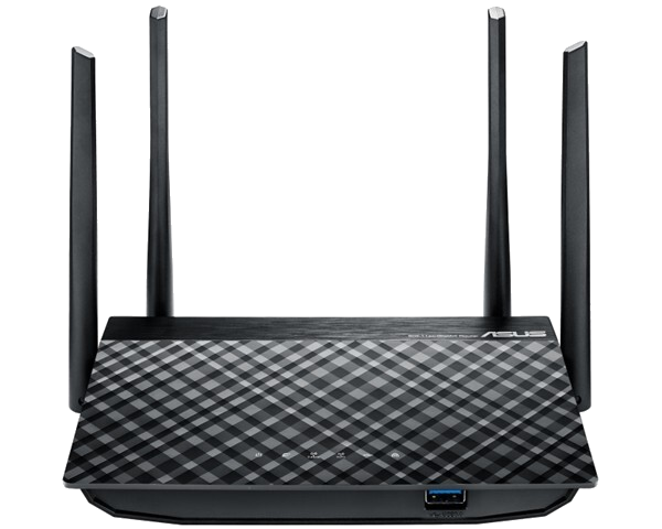 ASUS WI-FI RUTER RT-AC51 WIRELESS AC750 DUAL-BAND, USB, MU-MIMO, AICLOUD, BLACK