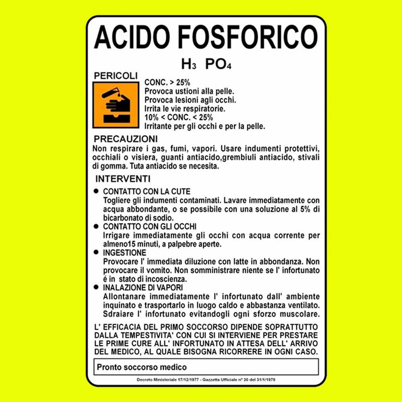 Phosphoric acid or orthophosphoric acid.
