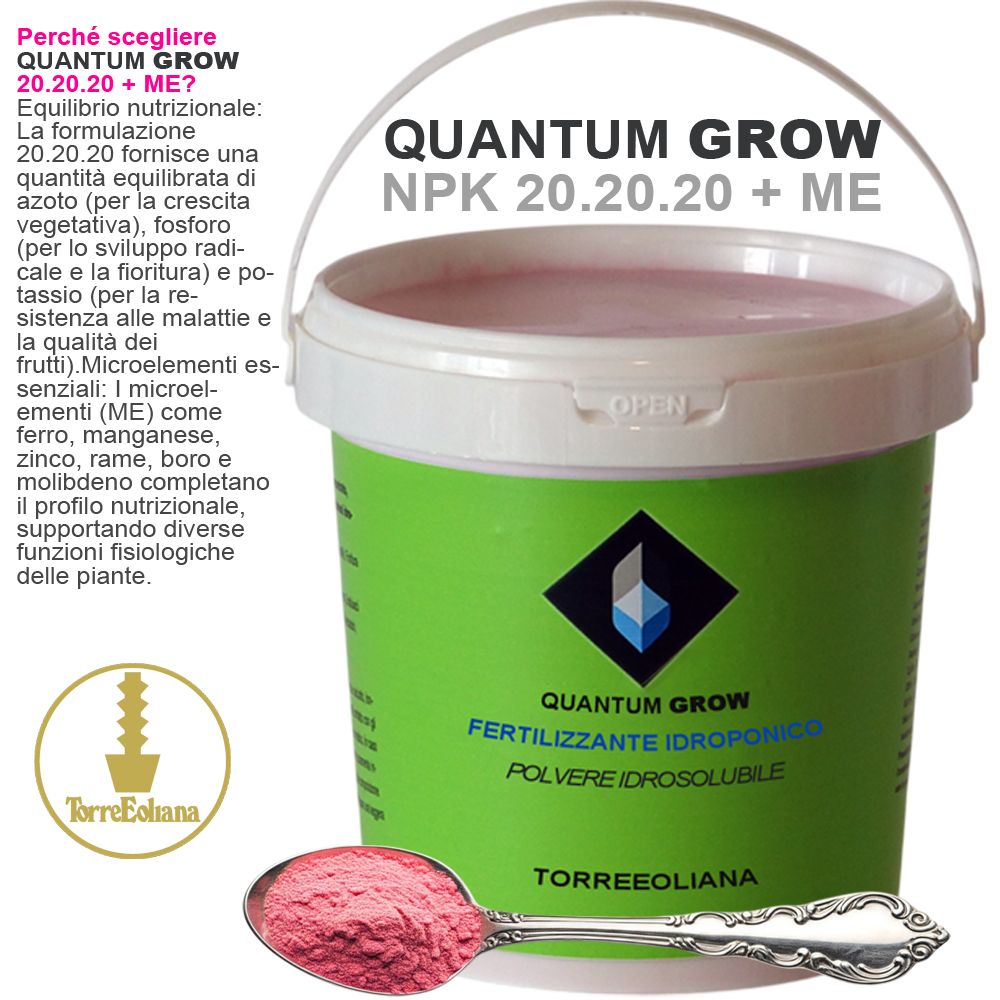 Kinglife Concime Idrosolubile 20-20-20 + Microelementi - 25 Kg - Fertilizzante NPK Per Piante E Fiori