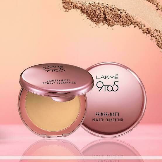 Lakme 9 to 5 Primer with Matte Powder Foundation Compact, Ivory Cream, 9g