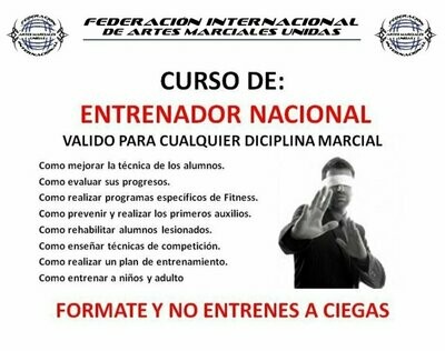 CURSO DE ENTRENADOR NACIONAL DE ARTES MARCIALES ONLINE