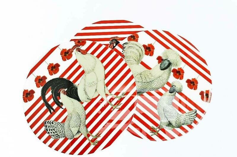 Tabla  / Individual gallinas diseño exclusivo