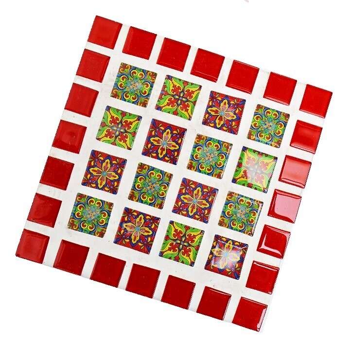 Tabla en vidrio mosaico