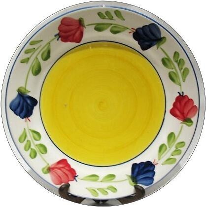 Plato base Verano con rojo - Carmen de Viboral