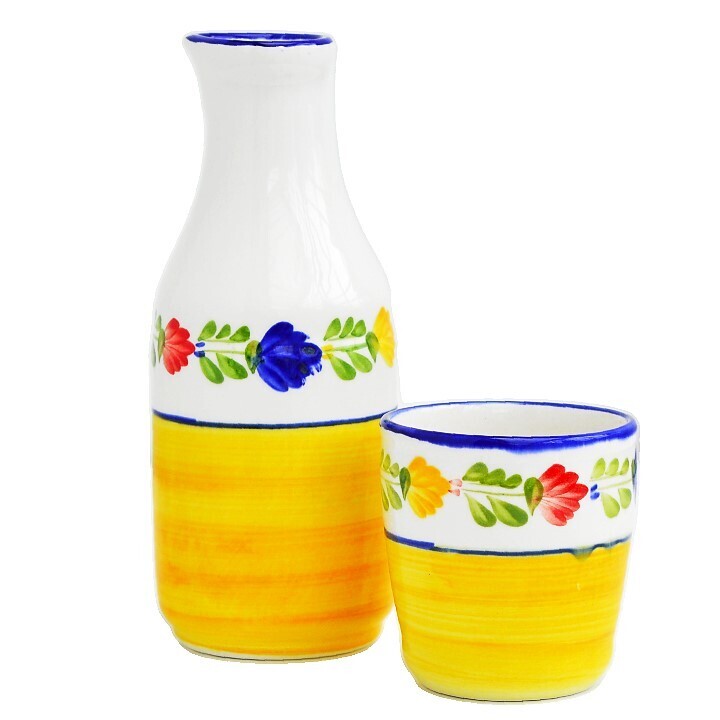 Botella vaso Verano con rojo - Carmen de Viboral