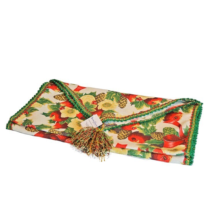 Camino de mesa borlas Navidad