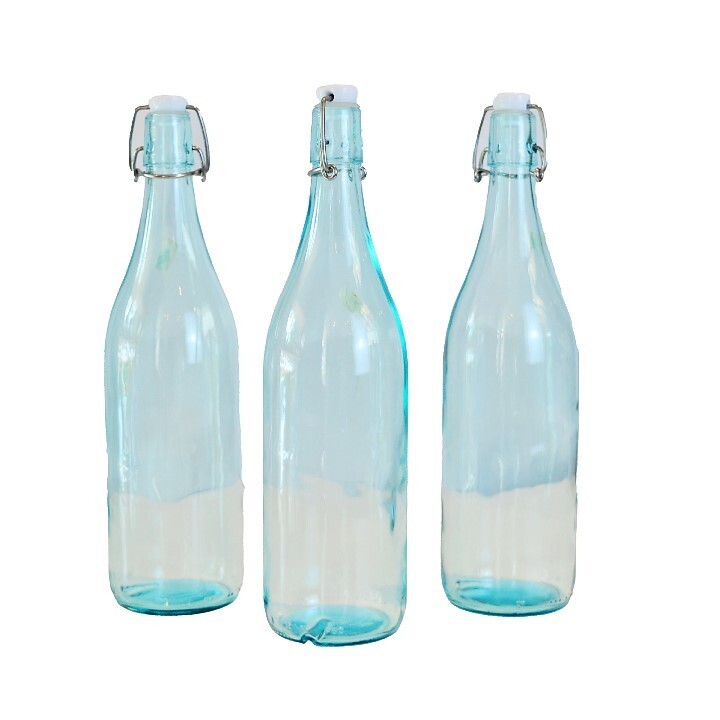 3 botellas con tapa hermética