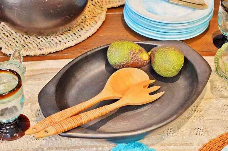 Bandeja ovalada oreja plana Chamba