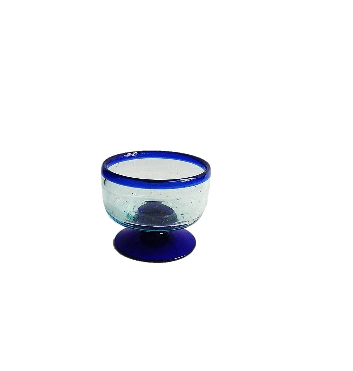 Juego de 6 copas postre vidrio soplado
