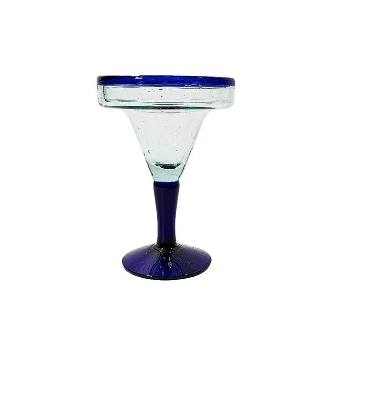 Juego de 6 copas margarita vidrio soplado