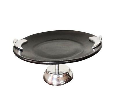 Pedestal con peltre y Chamba