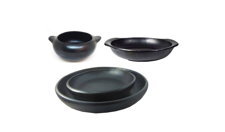 Vajilla 4P (16 piezas ) Chamba charol