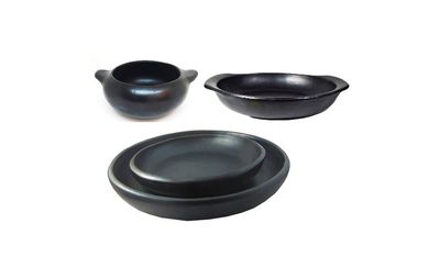 Vajilla 4P (16 piezas ) Chamba charol