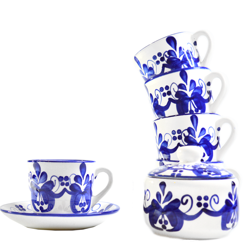 Juego de café tinto Liz-  Cerámica Carmen de Viboral