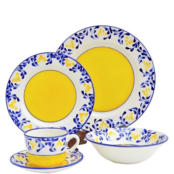 Vajilla 4P  Violeta (20 piezas) - Cerámica Carmen de Viboral