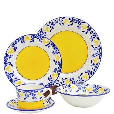 Vajilla 4P  Violeta (20 piezas) - Cerámica Carmen de Viboral