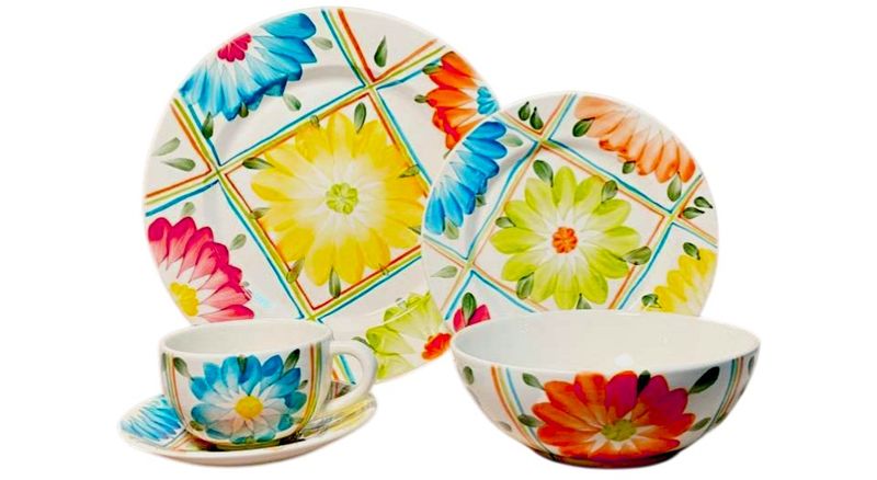 Vajilla 4P DelaAbuela (20 piezas) - Cerámica Carmen de Viboral