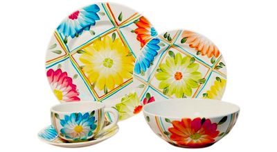 Vajilla 4P DelaAbuela (20 piezas) - Cerámica Carmen de Viboral