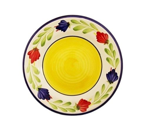 Plato base Verano con rojo - Carmen de Viboral