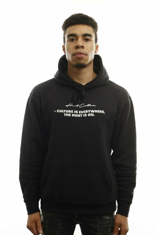 Culture Hunter Hoodie - BLACK/WHITE