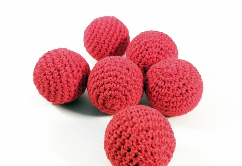 Bolas de crochet para cubiletes