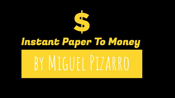 Instant Paper to money by Miguel Pizarro Instant Paper to money by Miguel Pizarro