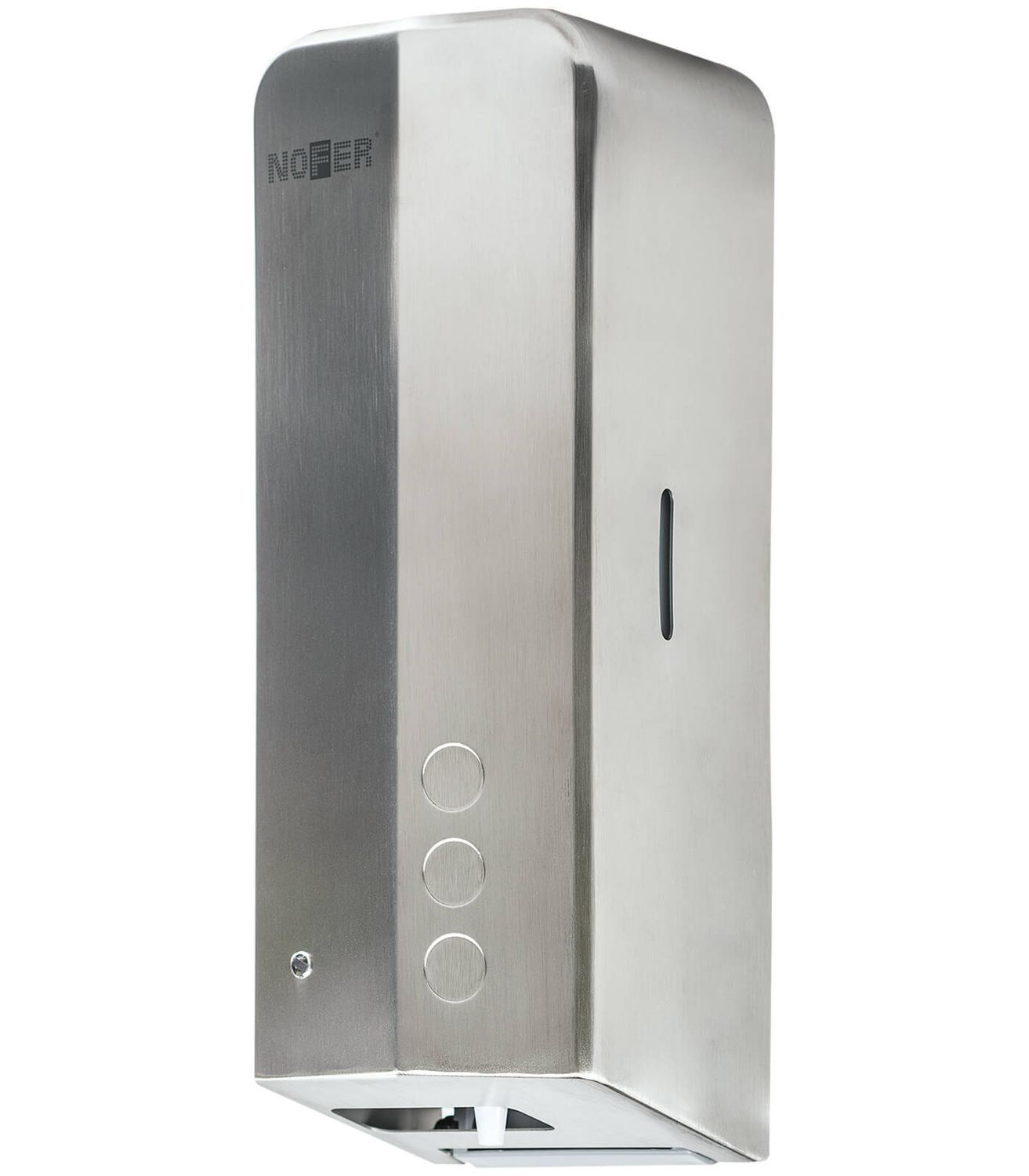 Distributeur de savon Nofer Automatique Evo en chromé satiné