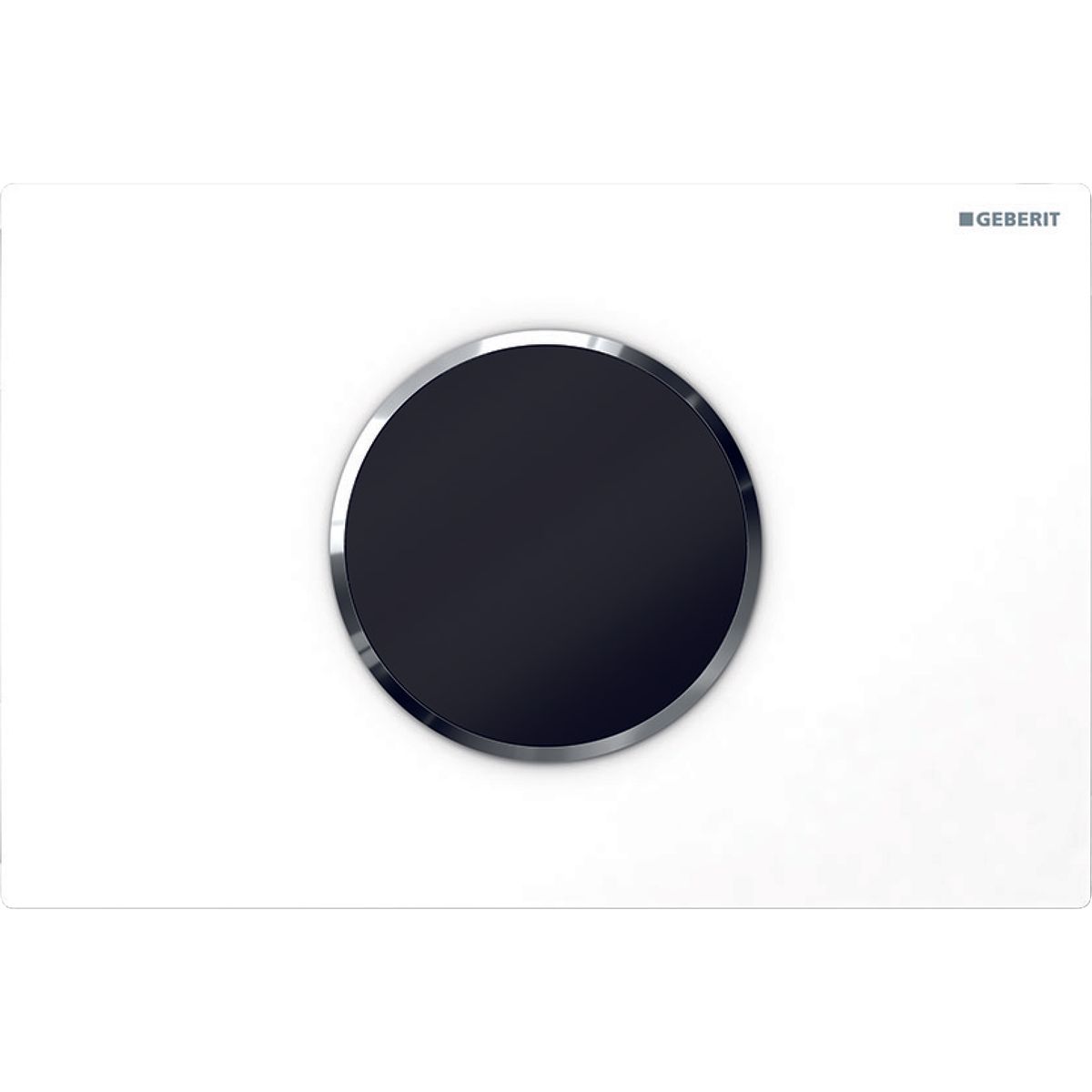 Plaque de déclenchement infrarouge Geberit Sigma10 électronique pour réservoir à encastrer Sigma 12 cm / Blanc - Chromé brillant