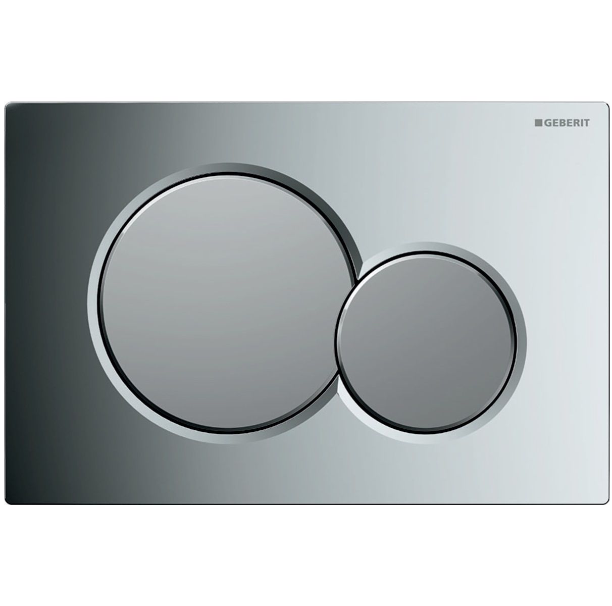 Plaque de déclenchement Geberit Sigma01 / Chromé brillant - Chromé mat