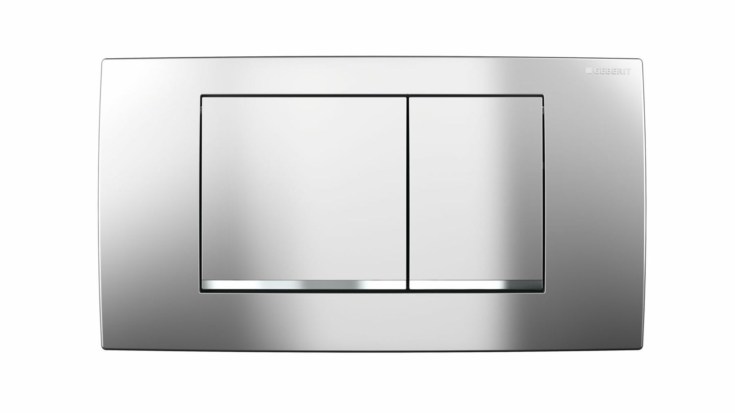 Plaque de déclenchement Geberit Twinline 30 / Chromé brillant pour rinçage double touche