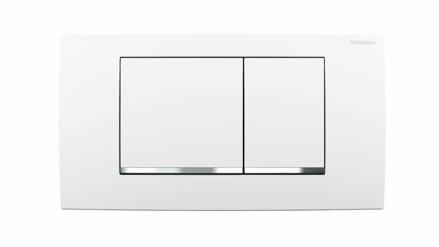 Plaque de déclenchement Geberit Twinline 30 / Blanc pour rinçage double touche