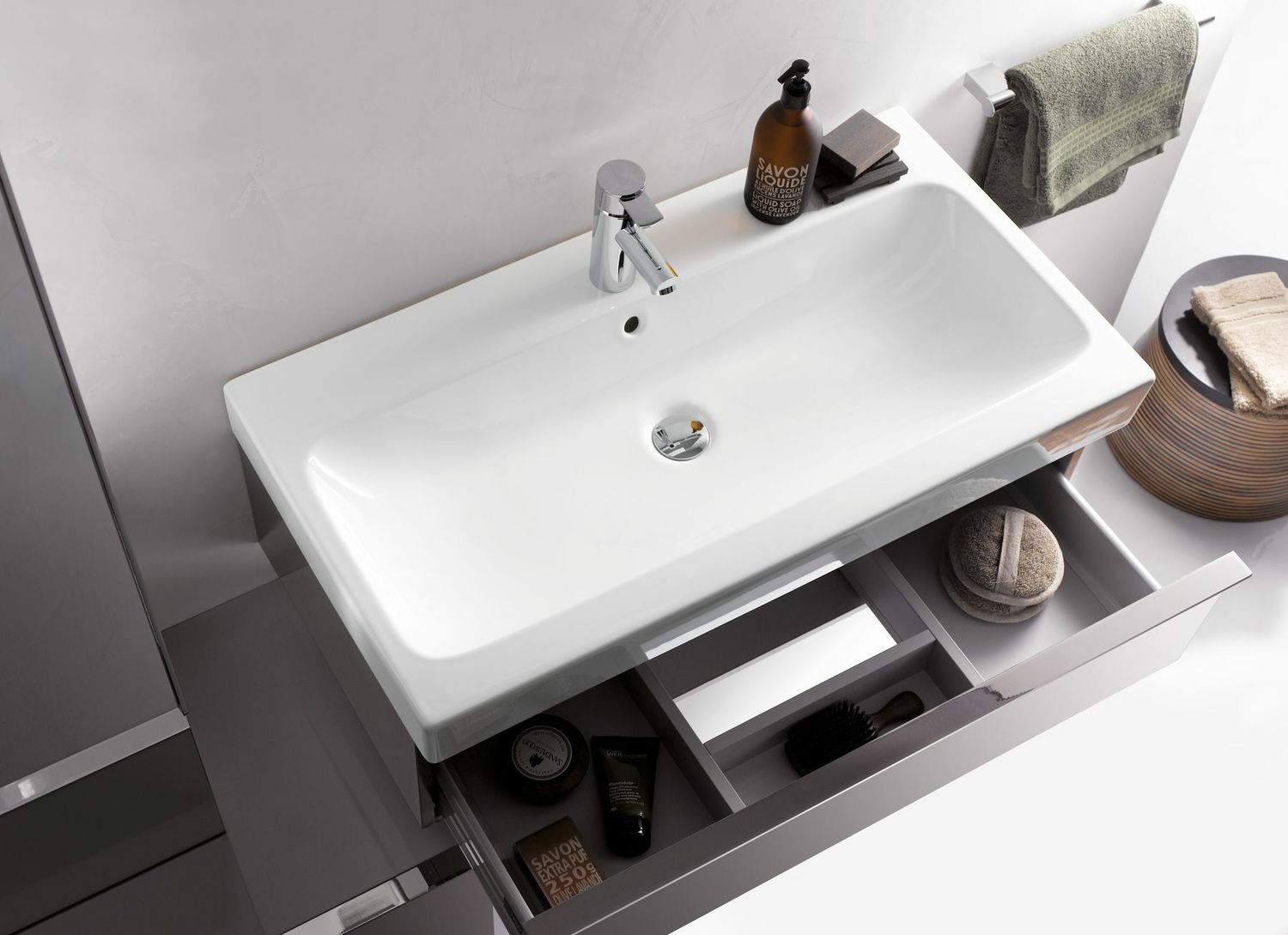Plan-vasque Geberit iCon 90 cm