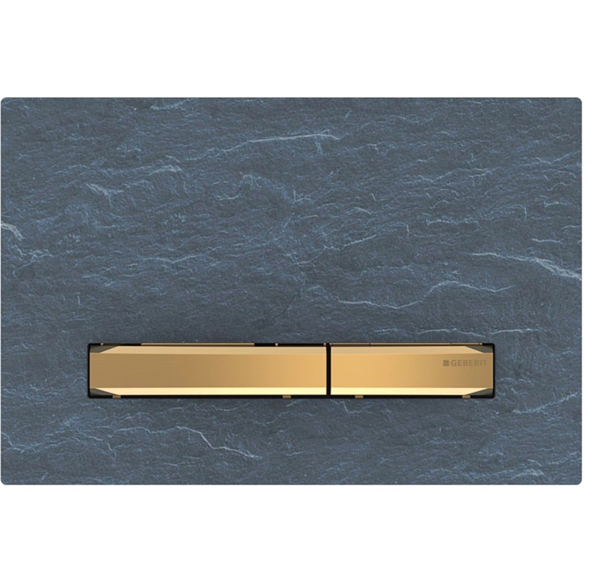 Plaque de déclenchement Geberit Sigma50 /  Ardoise Mustang - laiton