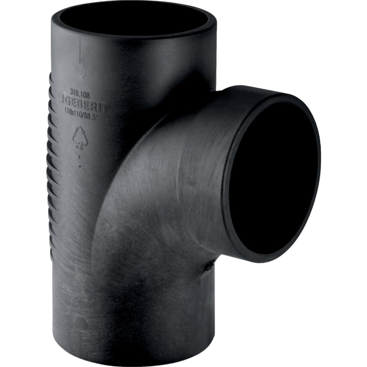 Embranchement 88.5° Geberit PEHD Silent db 20 : d=110mm, d1=110mm