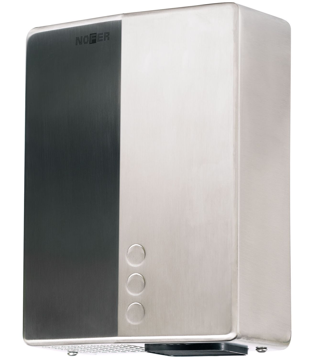 Sèche-mains avec capteur électronique Nofer Bigflow Evo en chromé satiné