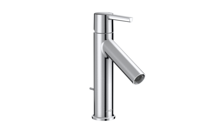 Mitigeur de lavabo AXOR Starck 100 en laiton chromé avec poignée à levier et tirette de vidage