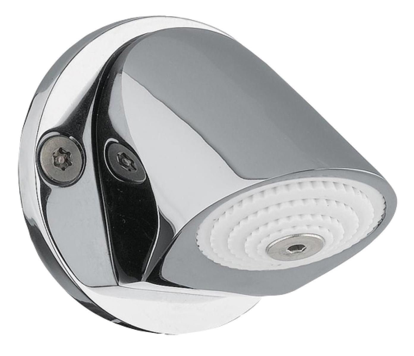 Douche de tête murale Nofer en chromé brillant