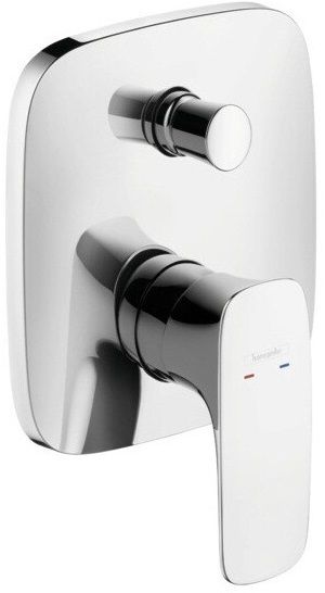 Set de finition chromé pour mitigeur de bain - douche encastré Hansgrohe PuraVida