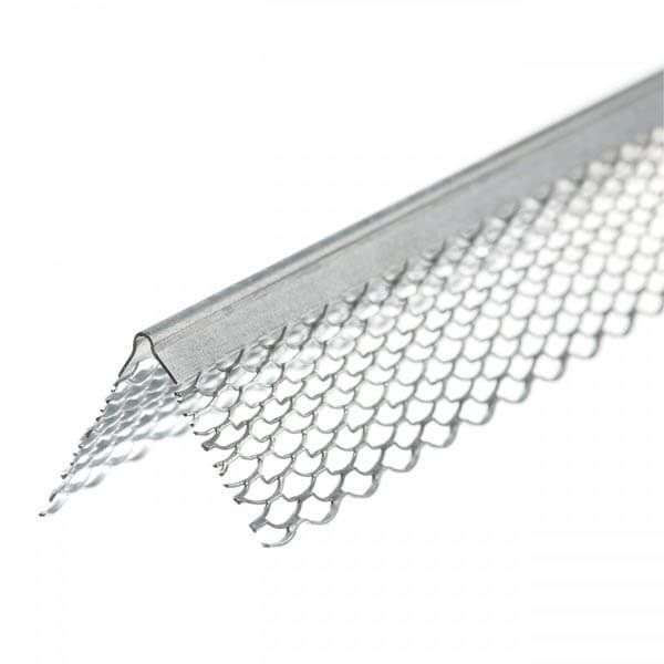 Cornière PVC avec toile de verre pour application d&#39;enduit de ciment extérieur