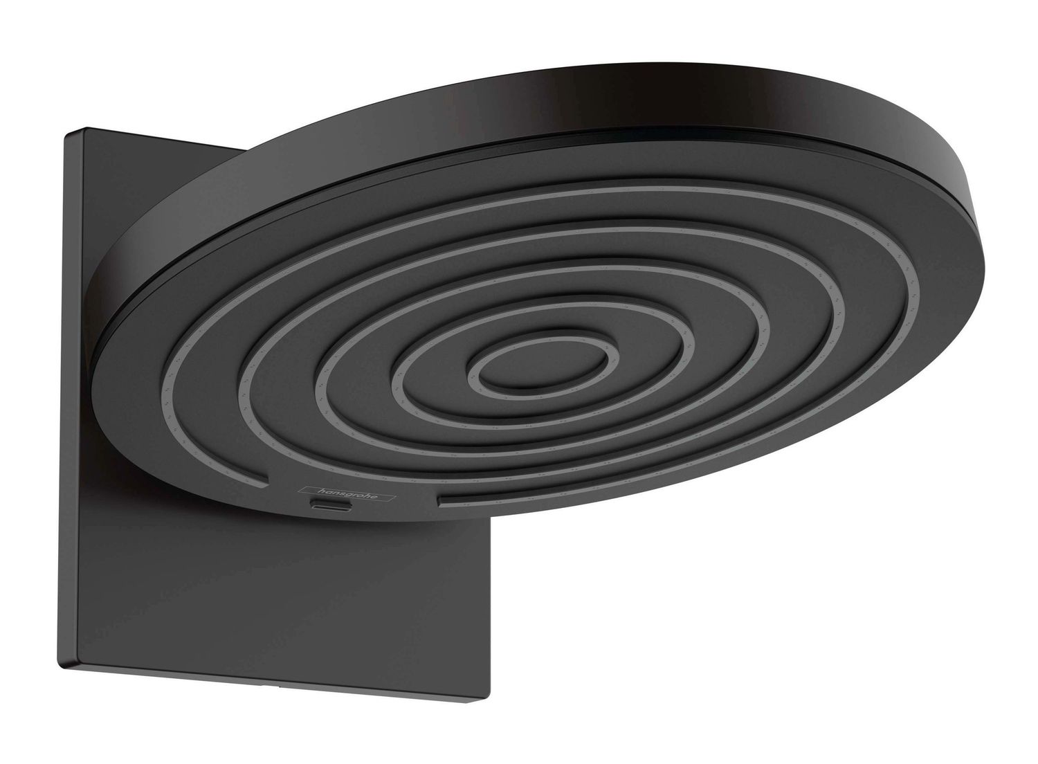 Douche de tête Hansgrohe Pulsify S 260 2 jets avec raccord mural en noir mat