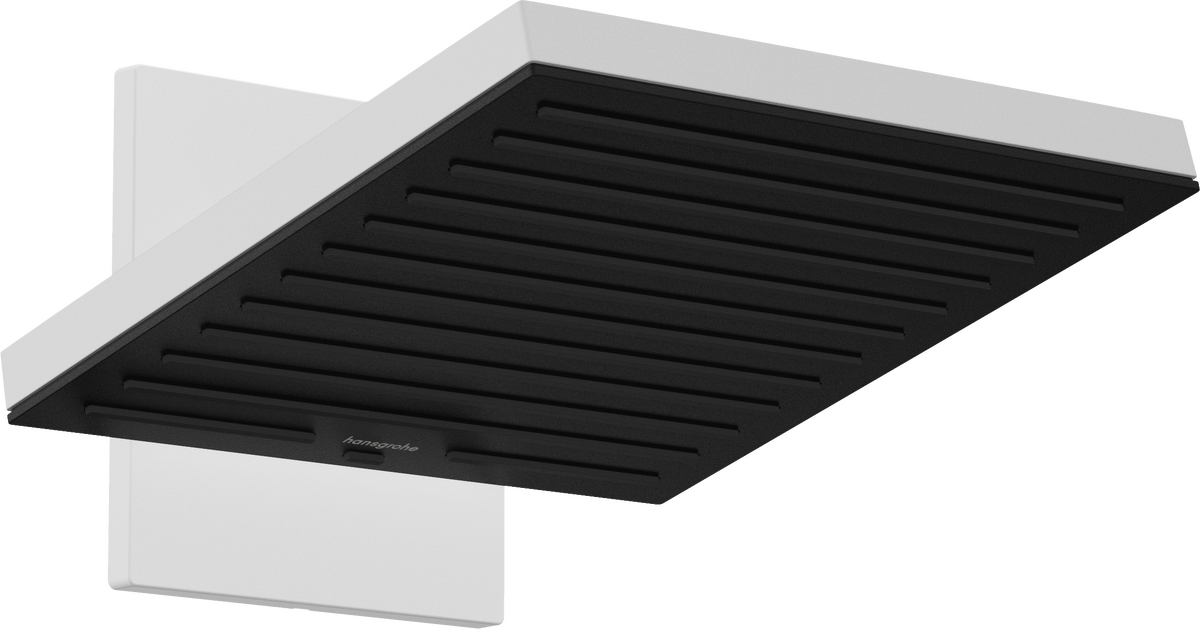 Douche de tête Hansgrohe Pulsify E 260 2 jets avec raccord mural en Blanc mat