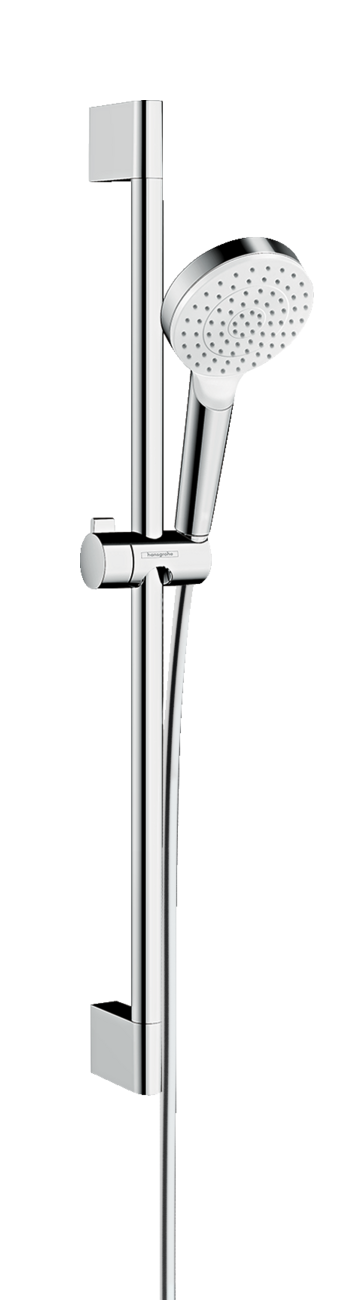 Barre de douche Hansgrohe avec douchette à main Crometta EcoSmart et flexible Isiflex